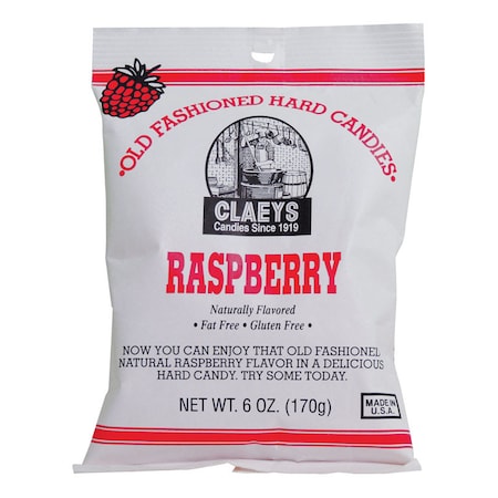 Claeys Candy Claeys Old Fashioned Raspberry Hard Candy 6 oz 616